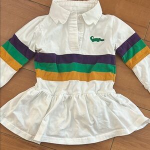 Mardi Gras Rugby Polo dress